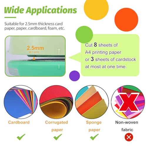 UCEC 1 Inch Circle Punch, Circle Hole Punch, Paper Punch, Paper Punches Craft Handmade Paper Punch for Crafting Scrapbooking Cards Arts Fun Projects - color: Circle, size: 1 Inch