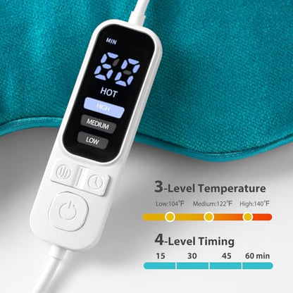 Ezona Heated Eye Mask, Warm Eye Compress Mask for Dry Eyes, Blue | USB Electric Eye Heating Pad, Temperature & Timer Control, Blepharitis, Sinus, Migraine, Stye, MGD Puffiness - color: Blue