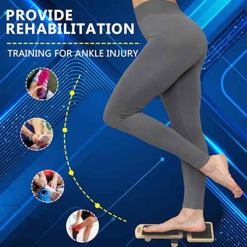 Ankle Foot Strengthener Exerciser Balance Board for Sprained Ankle,Foot Balance Stability Training,Plantar Fasciitis with Instruction & Video