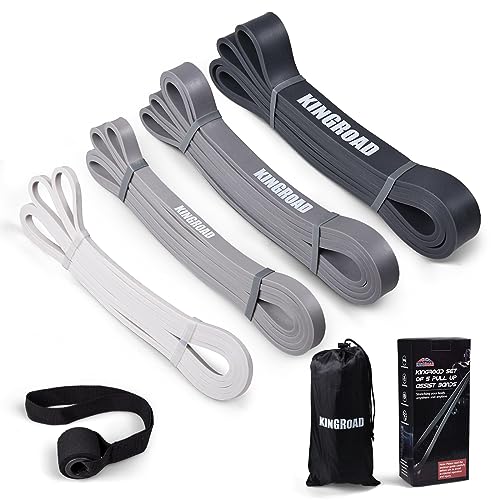 Resistance Band Pull Up Assistance Bands Sets Resistance Heavy Duty Exercise Stretch Fitness Bands for Stretching Power Lifting Workout Training with Instruction Guide - style: Black set of 4