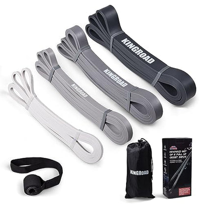 Resistance Band Pull Up Assistance Bands Sets Resistance Heavy Duty Exercise Stretch Fitness Bands for Stretching Power Lifting Workout Training with Instruction Guide - style: Black set of 4
