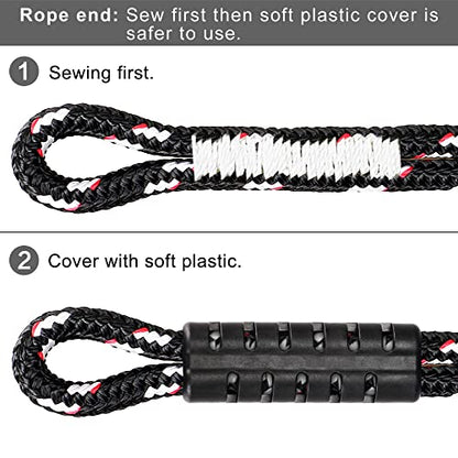 BeneLabel 1Pcs 39" Tree Swing Ropes Hanging Swing Strap for Hammock Black - color: Black, size: 39"