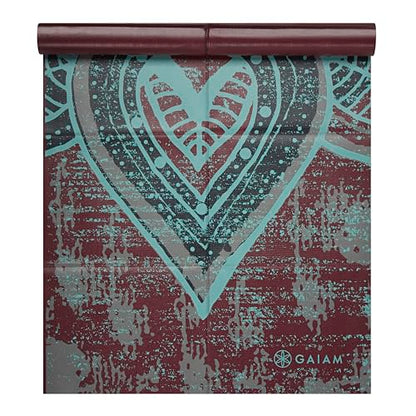 Gaiam Foldable Yoga Mat, 2mm Icy Paisley - color: Be Free