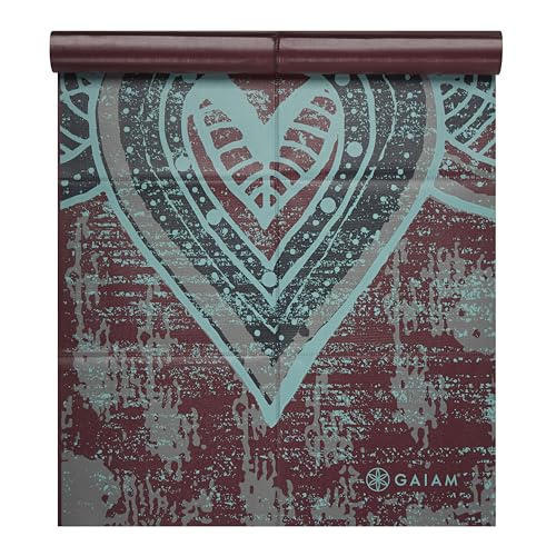 Gaiam Foldable Yoga Mat, 2mm Icy Paisley - color: Be Free