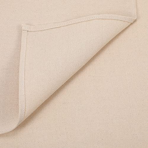 Macarrie 6 Pcs Canvas Drop Cloth for Painting, 6 x 9 ft,6 Pieces,6 x 9 ft | Drop Cloth Curtains, Paint Drop Cloth, Double Stitched, Thick Canvas Tarp, Painters Blanket for Furniture Floor Protection