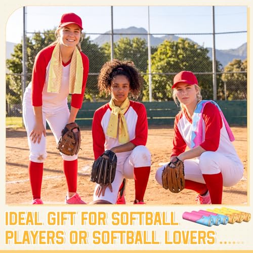 FuWeave 12 Pcs Ice Cream Softball Cooling Towels Gifts 40 x 12 Inch - color: Ice Cream Softball, size: 40 x 12 inches