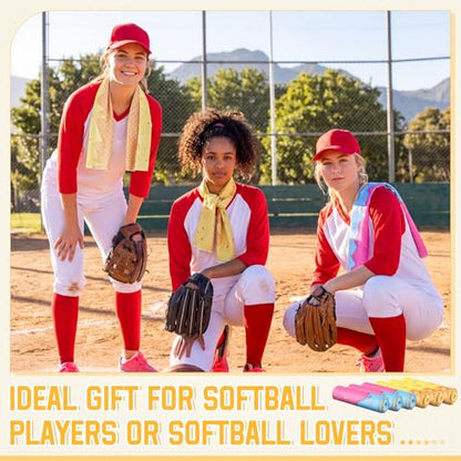 FuWeave 12 Pcs Ice Cream Softball Cooling Towels Gifts 40 x 12 Inch - color: Ice Cream Softball, size: 40 x 12 inches