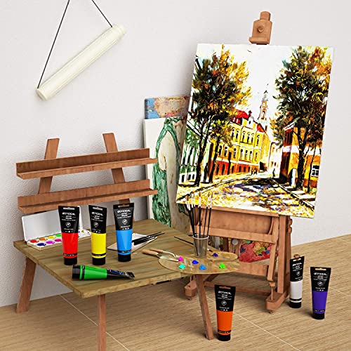 GOTIDEAL Acrylic Paint Raw Umber Tubes(120ml, 4.1 oz) | Non Toxic, Non Fading, Rich Pigments,for Painters, Adults & Kids,Ideal for Canvas Wood Clay Fabric Ceramic Craft Supplies - color: Raw Umber, style: Regular