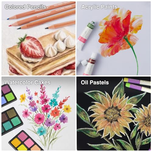 73-Piece Art Set – Premium Art Supplies Kit for Adults, All-in-One Painting and Drawing Set for Artists and Hobbyists