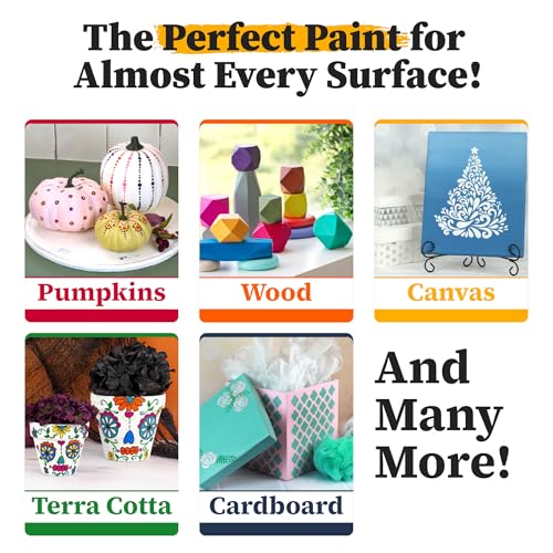 DecoArt Americana Acrylic Paint Set – Boho Colors, 9 Bottles (2 fl oz) – Art and Craft Acrylic Paints for Canvas, Wood, and More