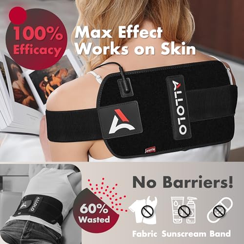 ALLOLO Red Light for Body, 3 in 1 LEDs Red Light Belt with Timer Remote Control, 660nm 850nm Infrared Light Pad for Body Waist Shoulder Knee, 12.6" x 6.3" Large Area - size: 12.6"*6.3"