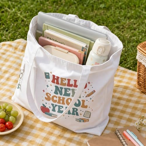 Teacher Tote Bags for Travel Shopping, Teacher Appreciation Gifts - color: Style-3