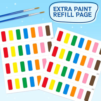 Paint with Water Coloring Books for Kids & Toddlers(Animal) | Mess Free Watercolor Painting Set, Water Color Painting Book,Craft Art Kit, Boys & Girls Birthday Gift, Travel Activity Toy - style: Animal A