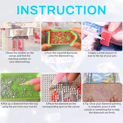 Patriotic Diamond Painting Kits for Adults, American Diamond Art for Adults | Full Round Drill Paint by Diamond, American Flag Diamond Art Painting, Gem Arts and Crafts for Adults Beginners 12x16 Inch - color: Amercian Heart