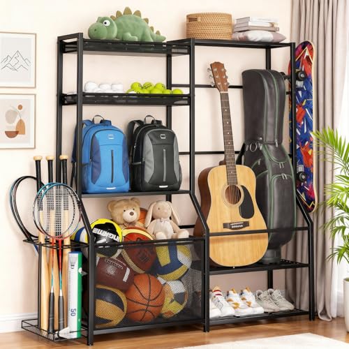 Garage Sports Equipment Organizer, Golf Bag Storage Rack