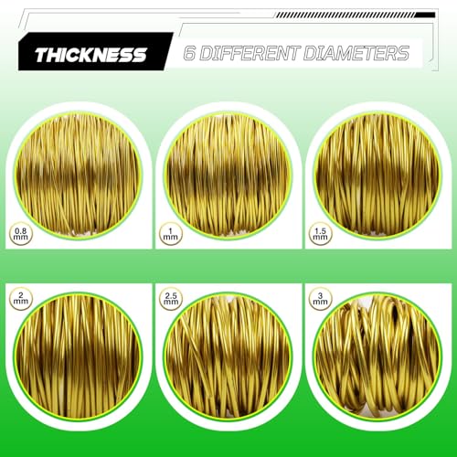 Aluminum Craft Wire,8 Gauge (3mm) Fluorescent Yellow Bendable Wire,32 Feet Continuous Roll for Jewelry Making,Sculpting,Floral & Armature Projects - size: 8 Gauge 32FT, style: Fluorescent Yellow