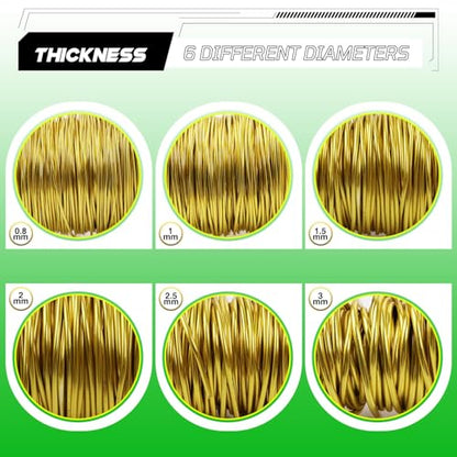 Aluminum Craft Wire,8 Gauge (3mm) Fluorescent Yellow Bendable Wire,32 Feet Continuous Roll for Jewelry Making,Sculpting,Floral & Armature Projects - size: 8 Gauge 32FT, style: Fluorescent Yellow