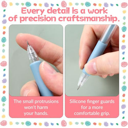 Knife Pen, A Complete Set Craft Cutting Tool Paper Cutter Pen Carving Tools for DIY Drawing Scrapbooking Tools and Crafting Utility Precision (6 Colors)