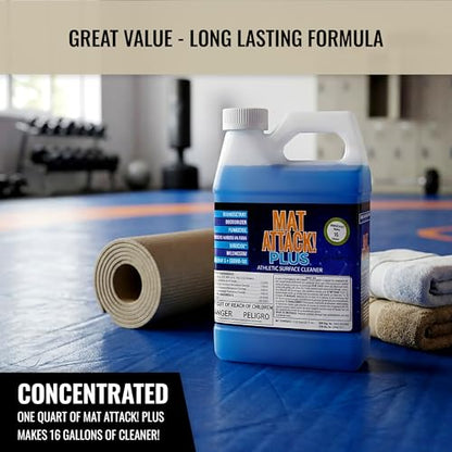 Dollamur Mat Attack! Wrestling Mat Cleaner, Rubber Floor Cleaner-Quart - size: 32 Fl Oz (Pack of 1)