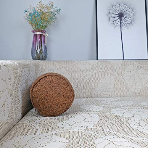 Neck Roll Pillow - color: Brown (Linen)