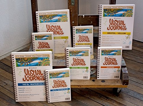 Strathmore 300 Series Visual Bristol Journal, 5.5"x8" Vellum, Wire Bound, 24 Sheets - size: 5.5x8.5, style: Bristol Vellum