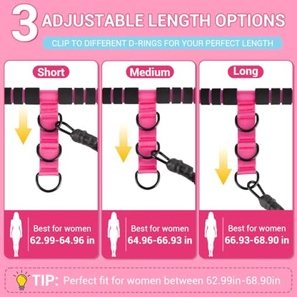Adjustable Pedal Resistance Band with Handle, Poster, Carry Bag and 2 Tube