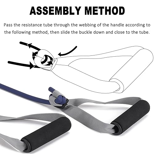 Resistance Bands Set for Physical Therapy, Rehab, Yoga and Pilates - color: Five Colors 5-80 lbs - Includes Accessories