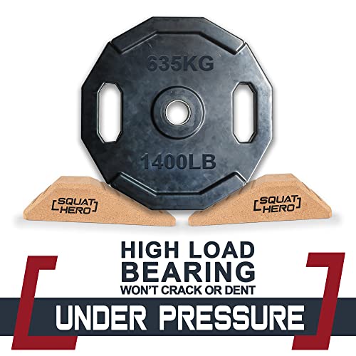 Cork Squat Wedge Block, Pack of 2