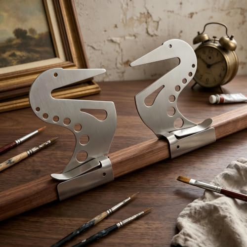 Artist Bridge Hand Rest Adjustable Easel Artist Precision Hand Stabilizer Professional Modeling Toolsincluding Wooden Bars, Rest Support Rail Leaning Drawing Detail Work Bridge Bar