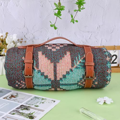 Portable PU Leather Handle Belt Rug Carrier Leather Picnic Blanket Carry Strap Brown Outdoor Motorcycle Bedroll Adjustable Yoga Mat Strap Holder for Carpet Home Camping Travel Beaches - style: style 2