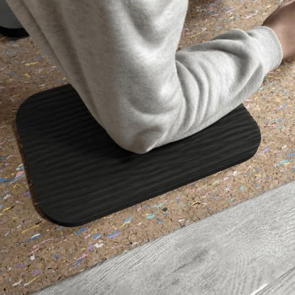 Non‑Slip Yoga Kneeling Pad, Single‑Knee‑Only,11.42"×7.48",Black