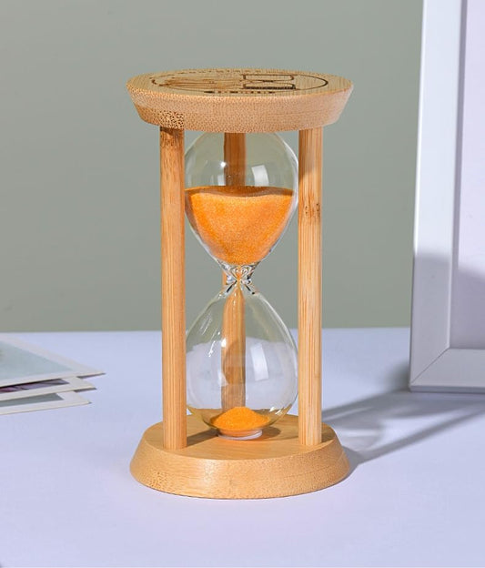 Sand Timers, Hourglass Sand Timers 15Min, Wooden Sandglass Timer for Toothbrush Timer Games Classroom Home Office Cooking(Orange+15Min) - color: Orange, size: 15Min
