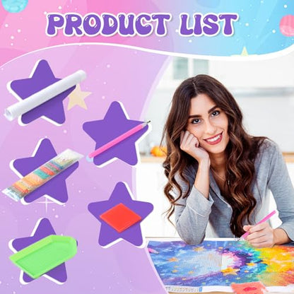QAZWSX DIY Diamond Art Beautiful Flowers Painting Set, Floral Crystal Rhinestone Canvas, Adult Craft for Home Office Wall Decor 12x16 Inch