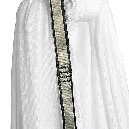 Kojem Aerial Silk Fabric Yoga Swing Kit For Fitness Yoga Inversions Flexibility Core Strength Dance White Nylon Fabric 6.6/13.1 Yards - size: 6.56 Yards