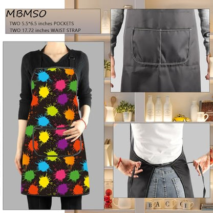 MBMSO Painting Artist Apron with Pockets Artist Painter Gifts Art Lover Gift for Art Teacher Student Painter Apron Waterproof - color: Love Art Apron-4