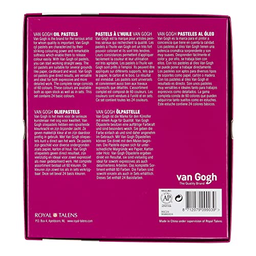 Vangogh Oil Pastels, General Selection, 24 Count