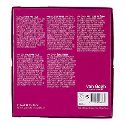 Vangogh Oil Pastels, General Selection, 24 Count