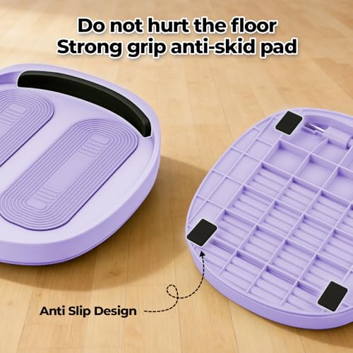 Adjustable Calf Stretcher Slant Board, 15-Level Incline for Ankle Rehab | Lightweight ankle stretch board for shin splints & Achilles tendonitis, home gym travel rehab - color: Purple