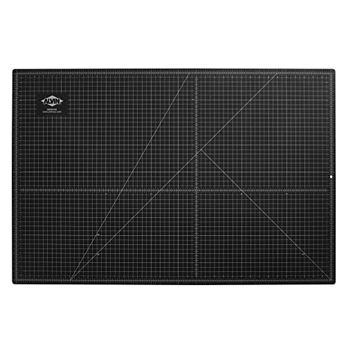 ALVIN GBM Self-Healing Cutting Mat 24 x 36 inch | Double-Sided Green/Black | 5-Layer Gridded Surface for Arts, Crafts and Sewing - Model GBM2436 - size: 36"L x 24"W