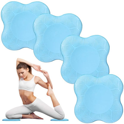 2-4 Pack Yoga Knee Pads, TPE Cushion for Pilates Exercise - color: 4pcs-blue