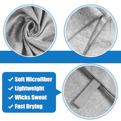 Microfiber Travel Body Towel Quick Dry Lightweight Yoga Mat Beach Swimming Pool Camping Towel (Grey, 1 Pack L(30X60 Inch) - color: Grey, size: 1 Pack L(30X60 Inch