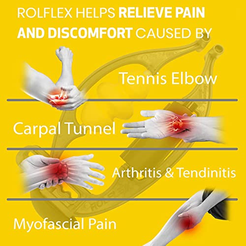 Rolflex Arm & Leg Massager Roller – Muscle Roller to Address Golfer’s Elbow - style: Rolflex