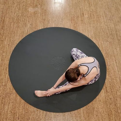 72" 6' Large Circle Round Yoga Mat Meditation Pilates TAI-CHI YIN-YANG