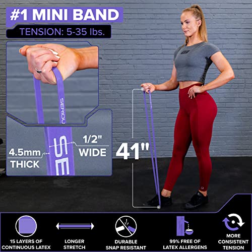 SERIOUS STEEL FITNESS Assisted 41" Pull-Up Band, Resistance & Stretch, Powerlifting & Pull-up Assist Loop (Single Band) - style: #1 (5-35 lbs)