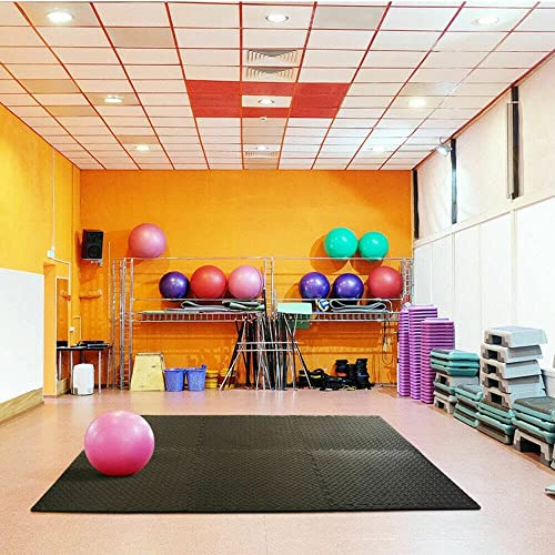 Febyyer Interlocking Soft Foam Floor Mat - 20 Tiles Protective Gym Flooring Set, Exercise Mats EVA Puzzle Rubber Tiles, Ground Surface Protection Workout Underlay Matting Sports Home Fitness Garage
