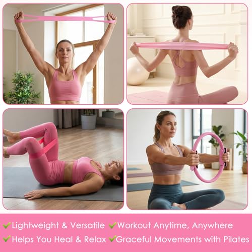 Pilates Kit for Home Workouts Pilates Equipment Set with Ring and Ball