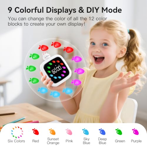 Yunbaoit Digital Visual Timer for Kids, 99-Minute Countdown, Rechargeable - color: Rabbit Doll-white