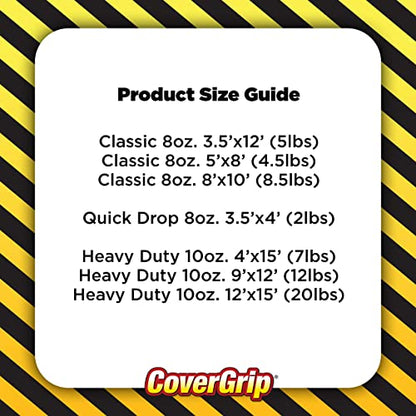 8 oz Canvas Safety Drop Cloth, 3.5' x 12' - size: 3.5X12, style: 8 oz