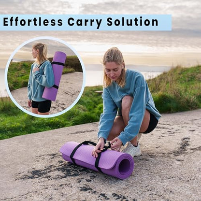 1.Active Aura Printed Body Alignment TPE Yoga Mat for Men and Women to promote correct posture and reduce strain| 8mm Thickness for Superior Cushioning | 185 x 70 cm Extra Wide, Anti Slip Mat, Yoga, Pilates, Exercise for Body Fitness and Health