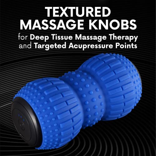ZeenKind Vibrating Peanut Massage Ball for Plantar Fasciitis, Muscle Pain Relief with 4 Speed, Deep Tissue Therapy for Myofascial Release & Muscle Recovery, Neck Back Foot Roller Massager - color: Peanut Ball-standard Vibration